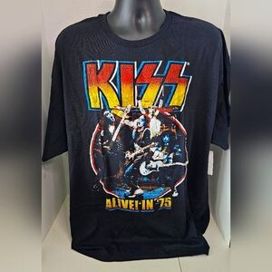 KISS 2XL ALIVE In 75 Graphic Tee